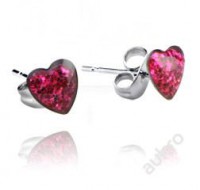 Hezké Náušnice srdce [Chirurgická ocel 316L]